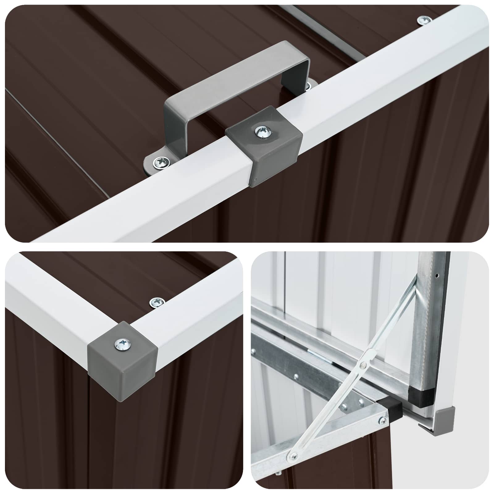 Tuinbox 149x99x93 cm bruin – afbeelding 8