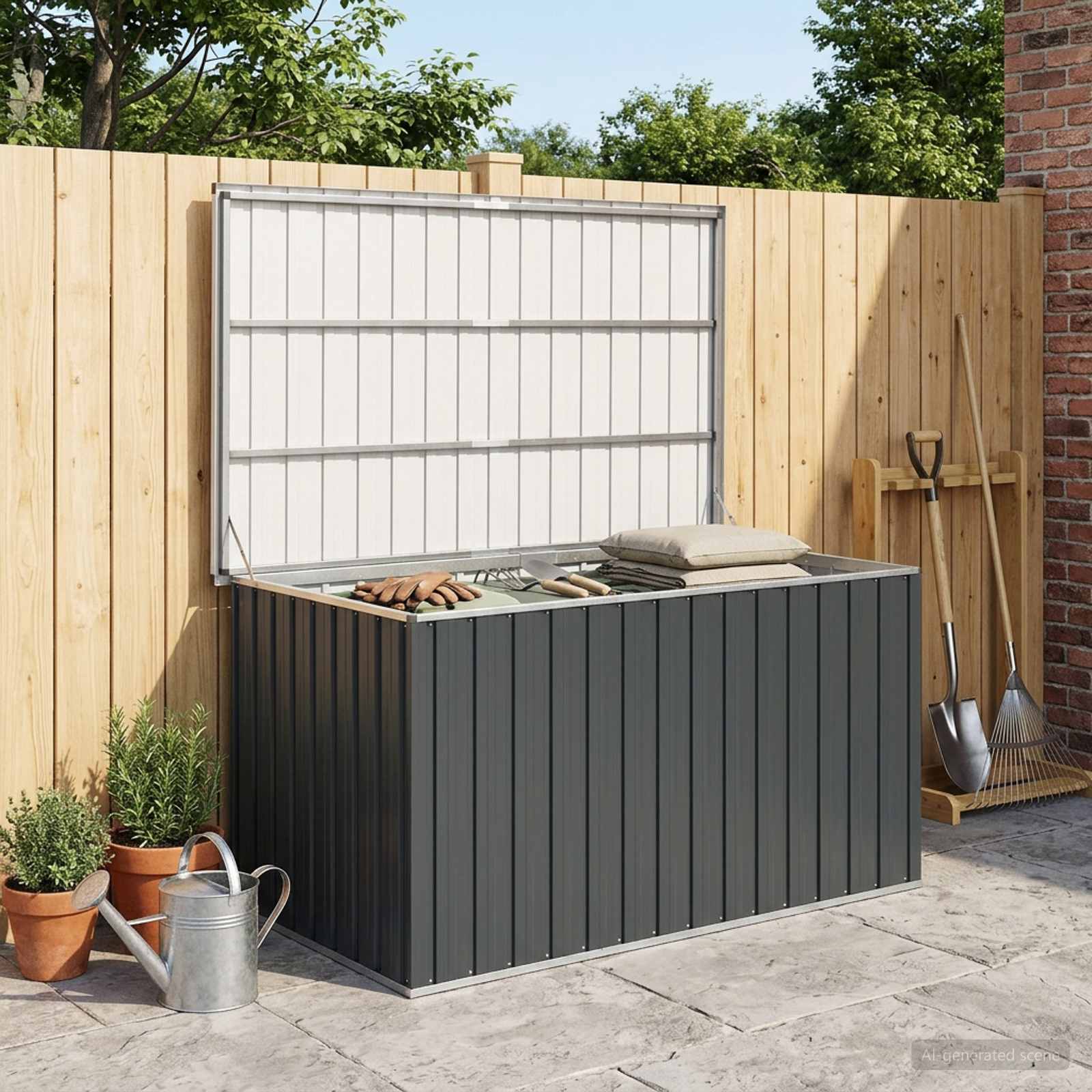 Tuinbox 171x99x93 cm antraciet