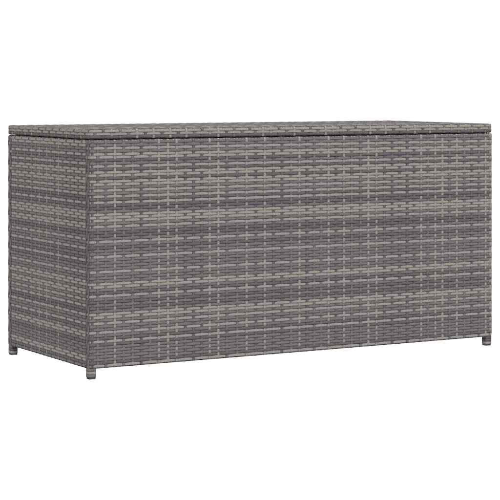 Tuinbox 120x50x60 cm poly rattan grijs