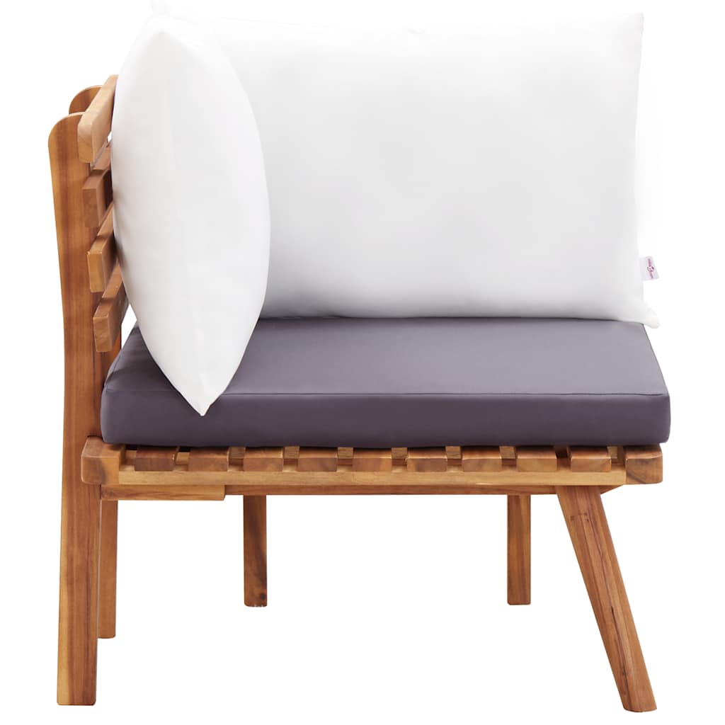 6-delige Loungeset massief acaciahout – afbeelding 5