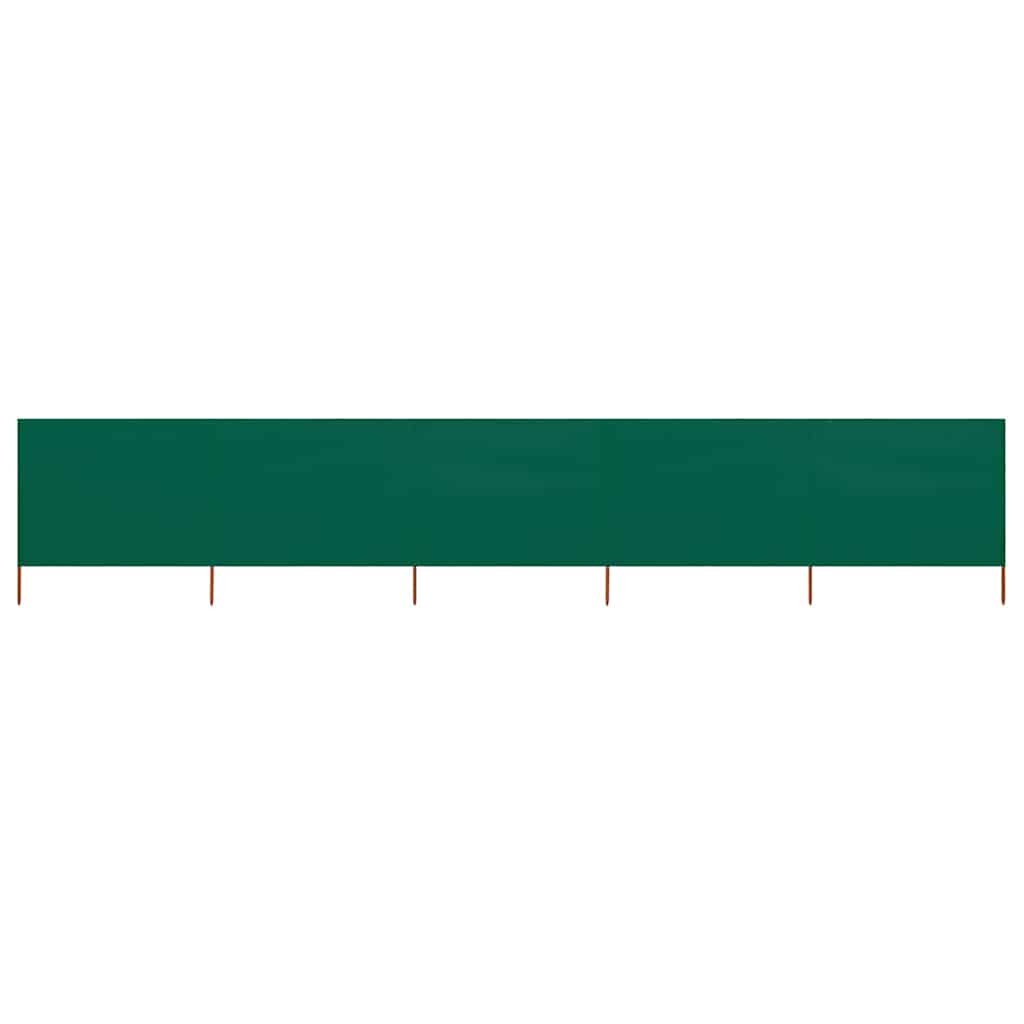 Windscherm 5-panelen 600x120 cm stof groen