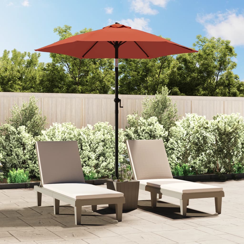Parasol 200x224 cm aluminium terracotta