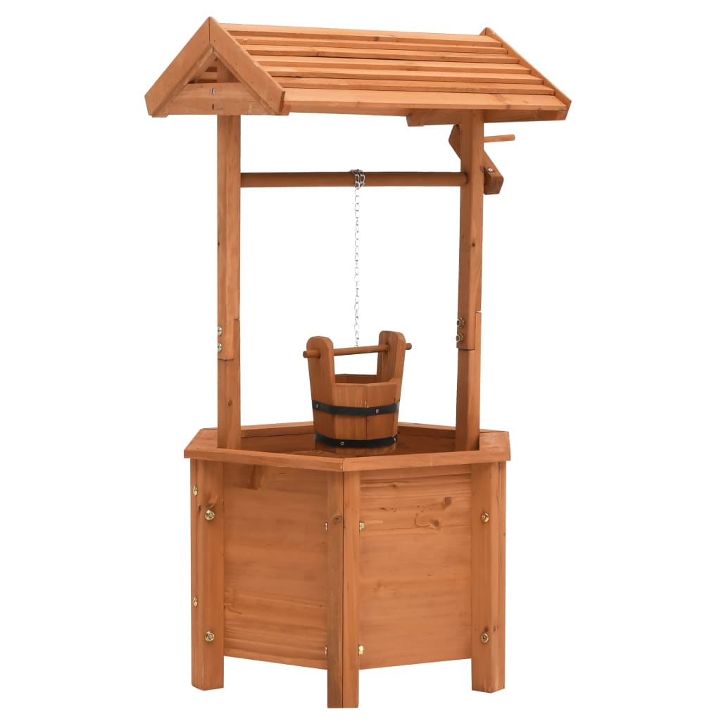 Plantenbak wensput 40x40x84 cm vurenhout – afbeelding 1