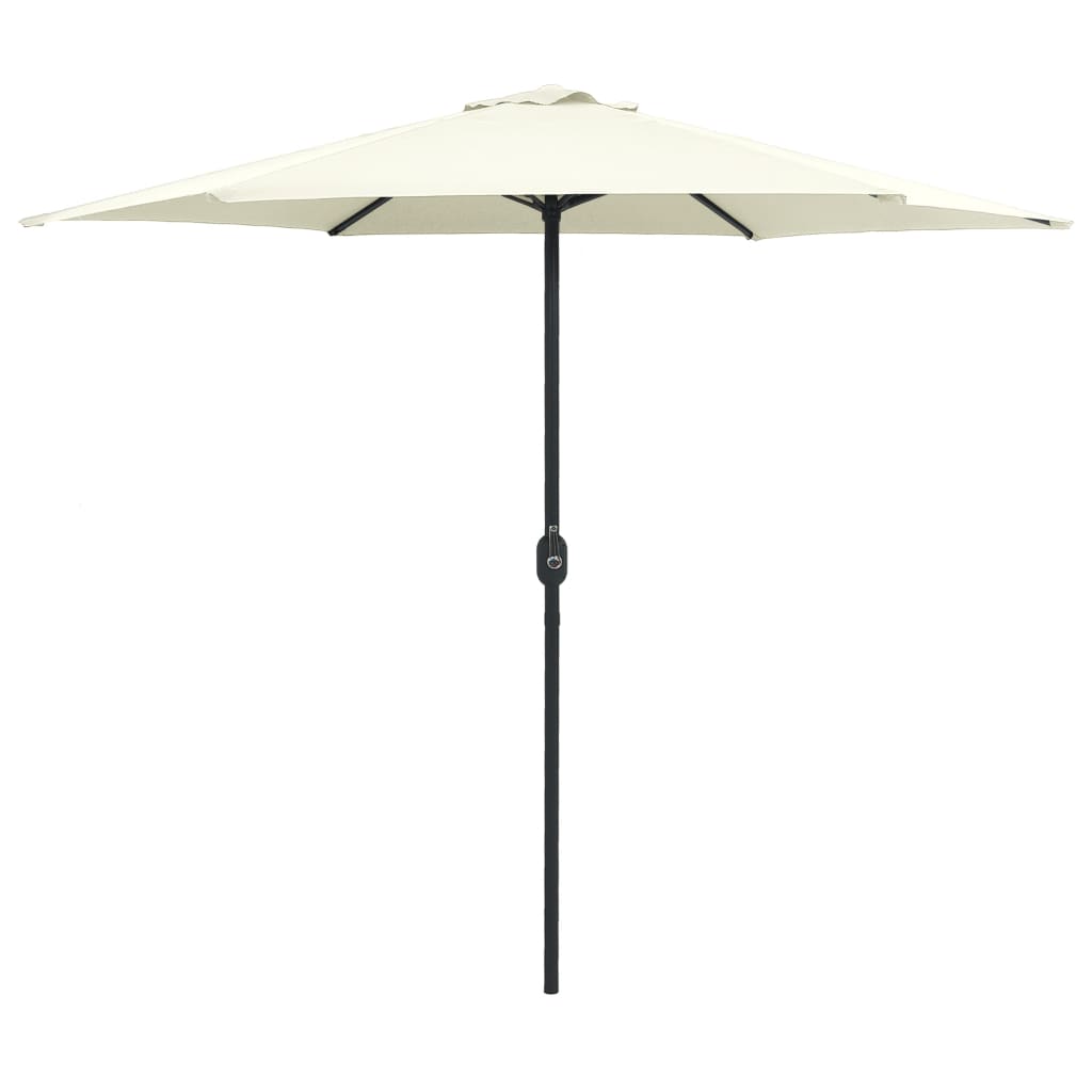 Parasol met aluminium paal 270x246 cm zandwit