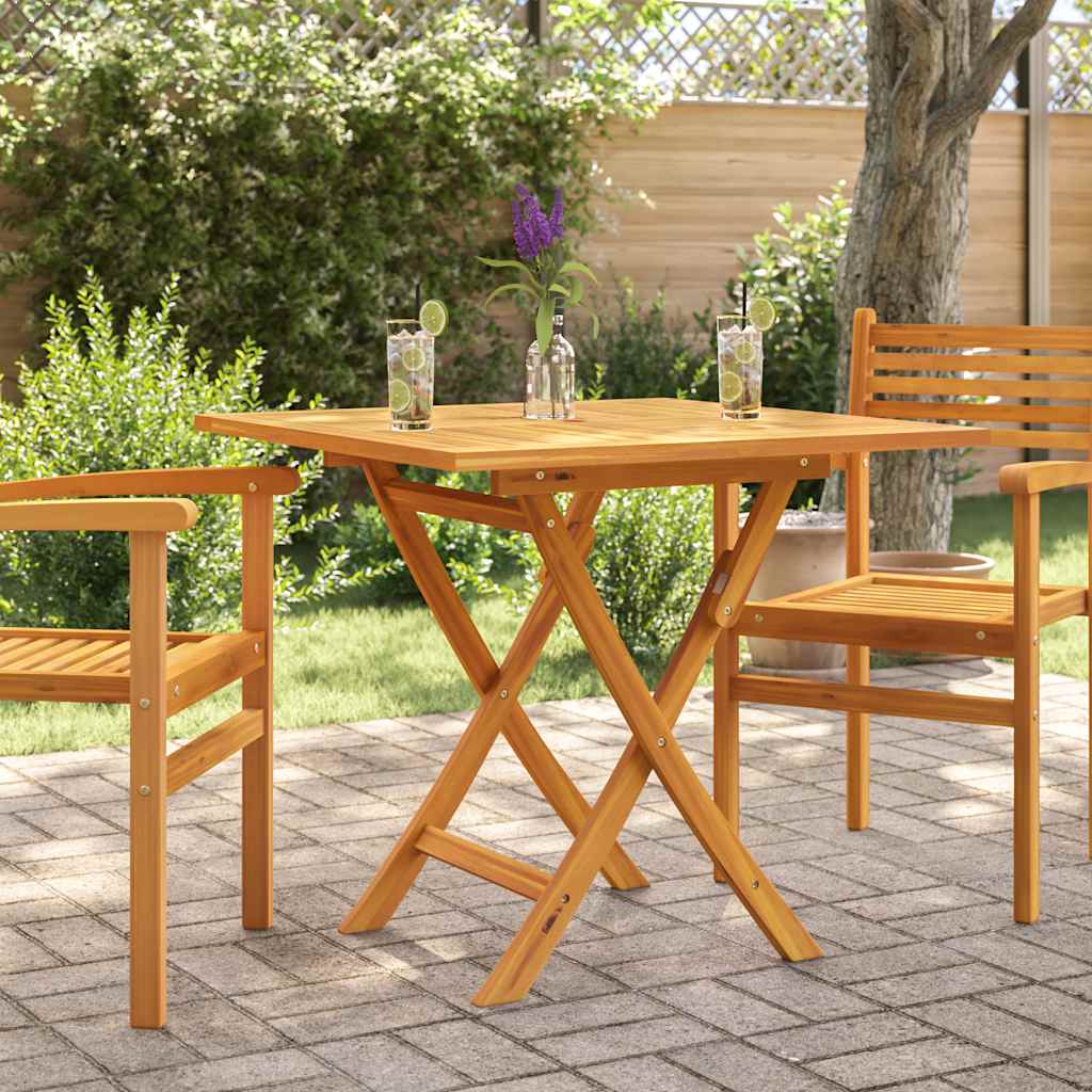 Tuintafel inklapbaar 85x85x76 cm massief teakhout