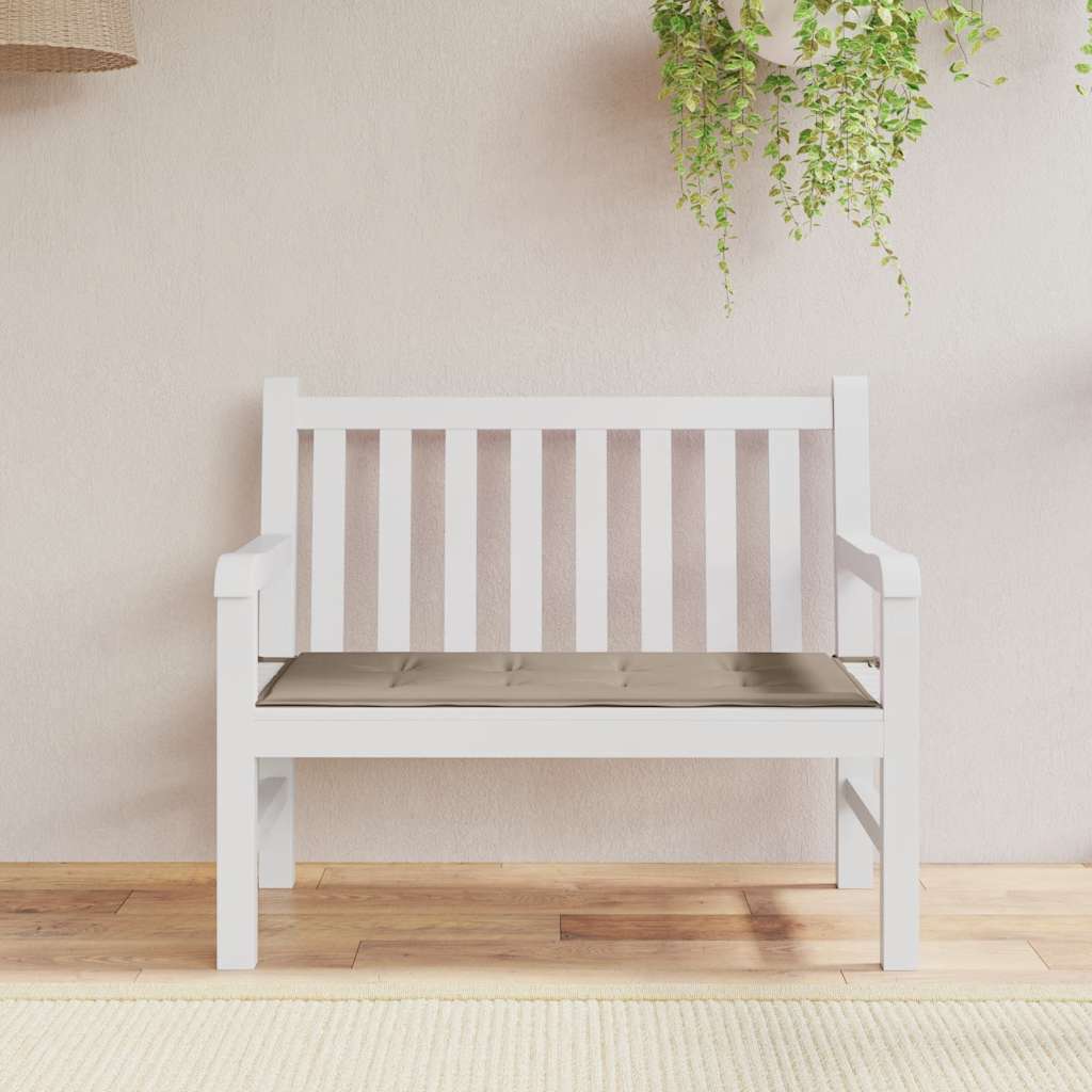 Tuinbankkussen 100x50x3 cm oxford stof taupe