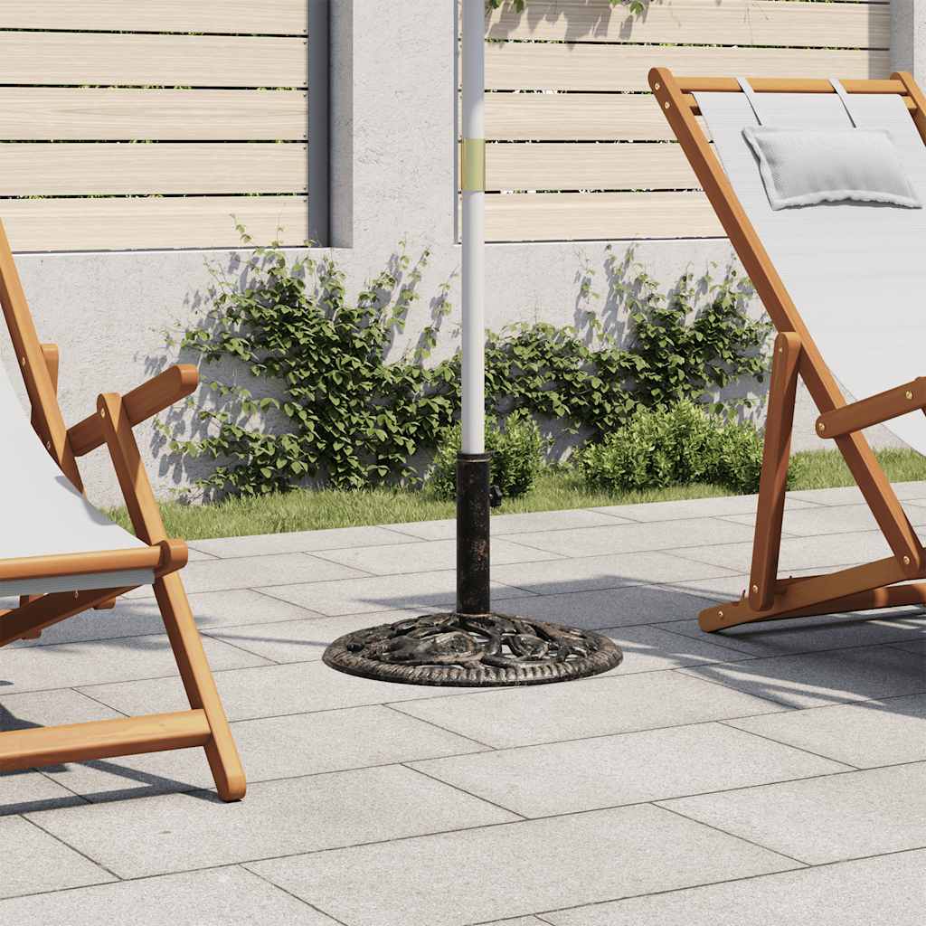 Parasolvoet 12 kg 48 cm gietijzer bronskleurig