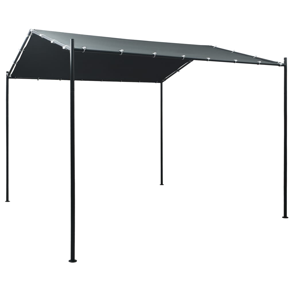 Prieel 3x3 m staal antraciet – afbeelding 1
