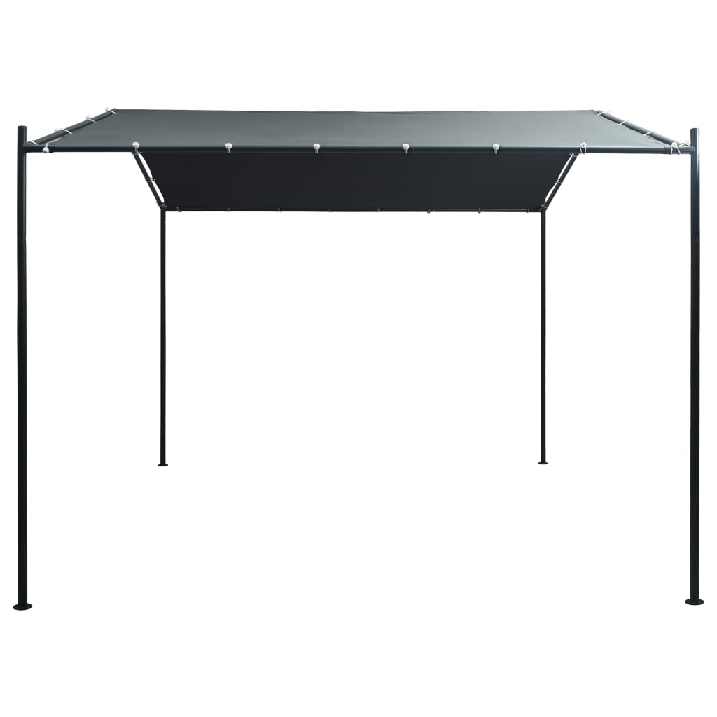 Prieel 3x3 m staal antraciet – afbeelding 2