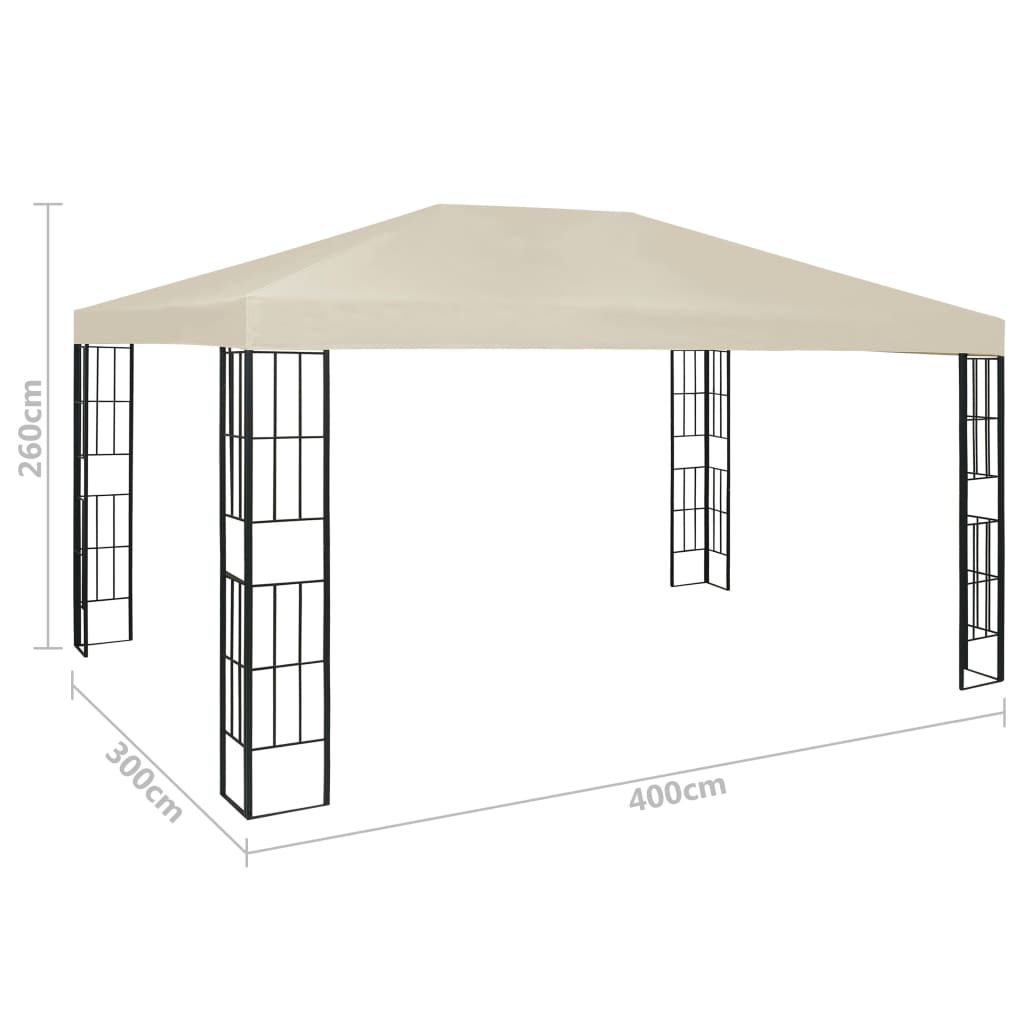Prieel 3x4 m crème – afbeelding 7
