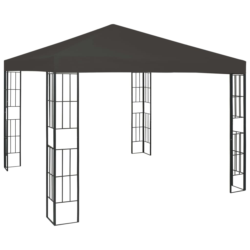 Prieel 3x3 m antraciet – afbeelding 1