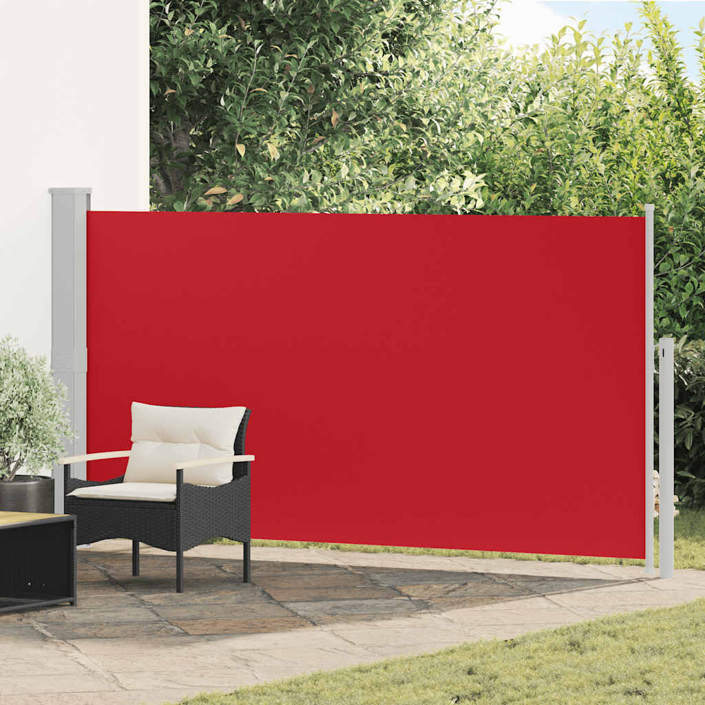 Tuinscherm uittrekbaar 170x300 cm rood