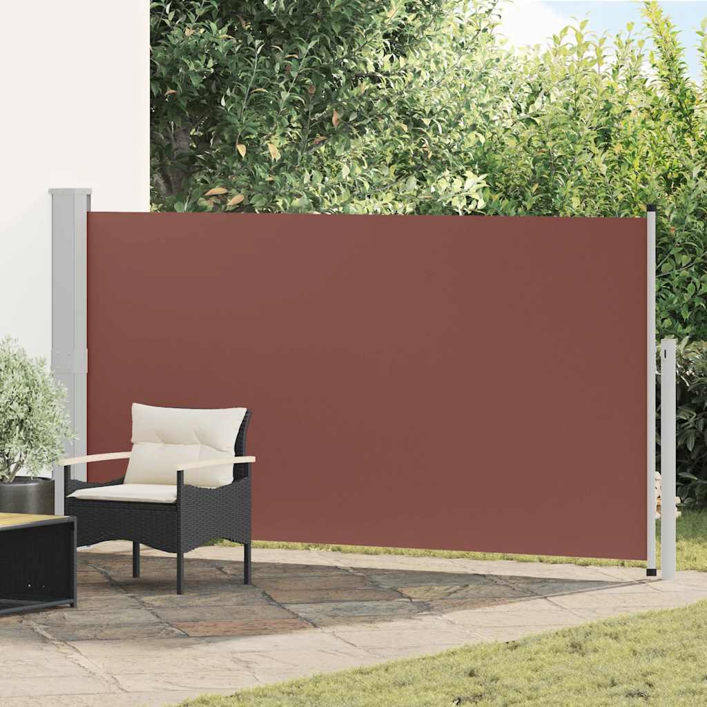 Tuinscherm uittrekbaar 170x300 cm bruin – afbeelding 1