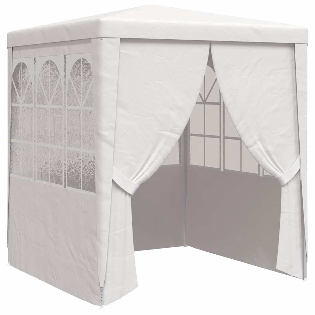 Partytent met zijwanden professioneel 90 g/m² 2x2 m wit – afbeelding 2