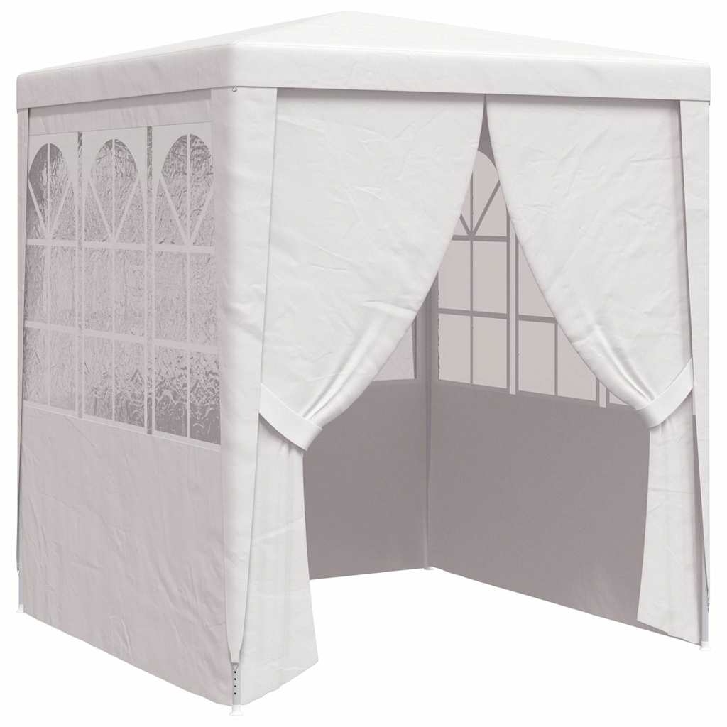 Partytent met zijwanden professioneel 90 g/m² 2,5x2,5 m wit – afbeelding 2