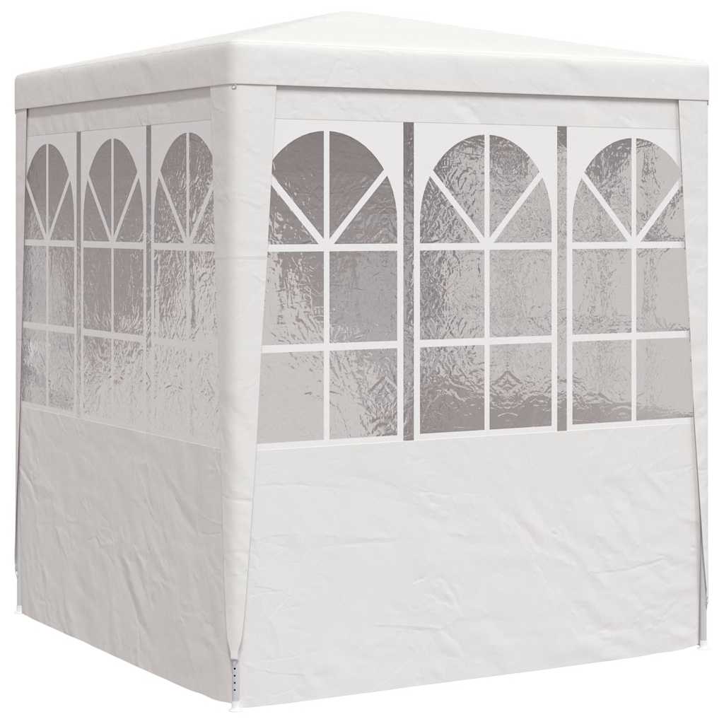 Partytent met zijwanden professioneel 90 g/m² 2,5x2,5 m wit – afbeelding 6
