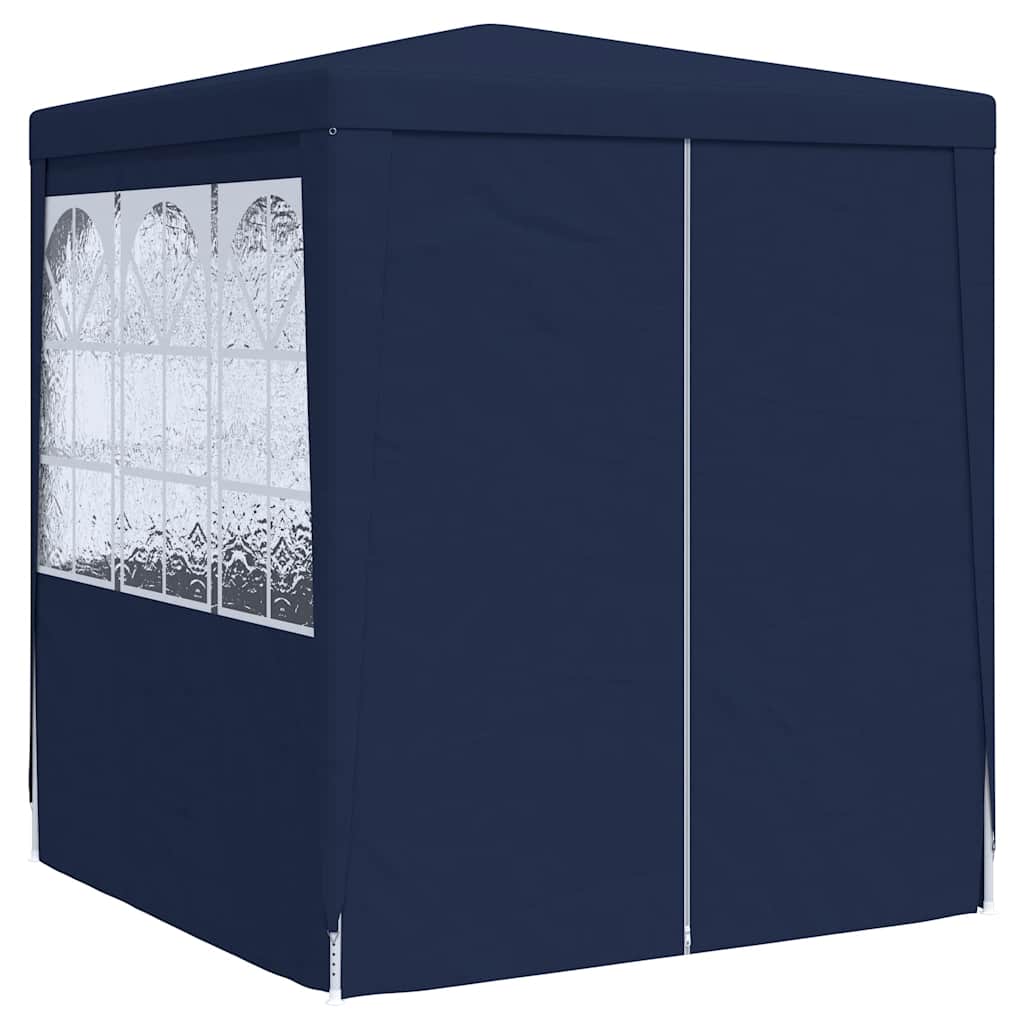 Partytent met zijwanden professioneel 90 g/m² 2,5x2,5 m blauw – afbeelding 3