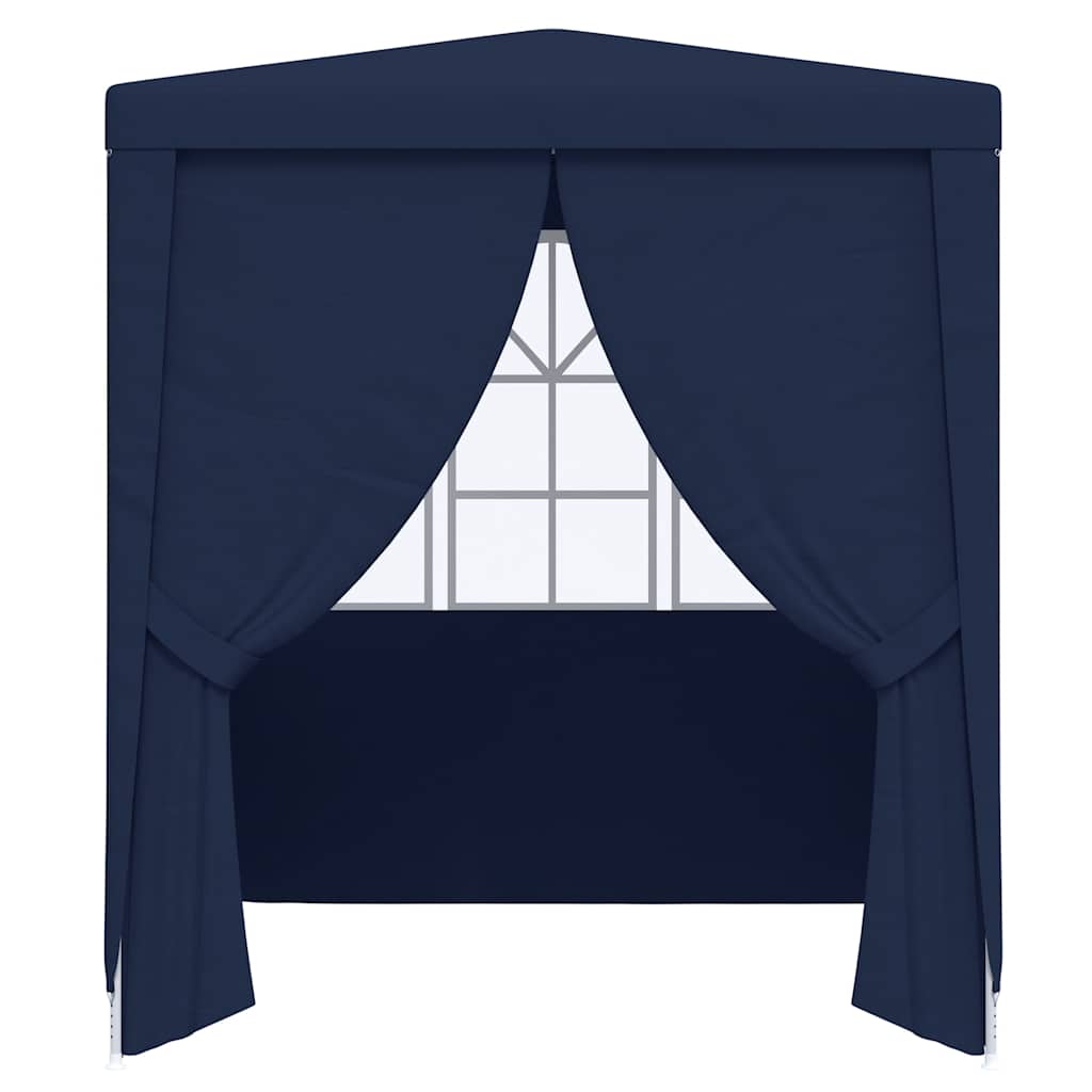 Partytent met zijwanden professioneel 90 g/m² 2,5x2,5 m blauw – afbeelding 4