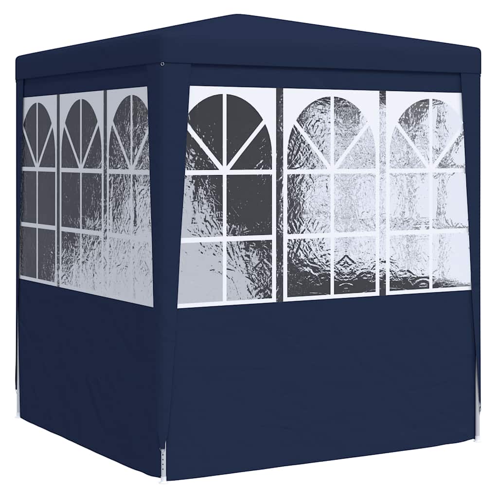 Partytent met zijwanden professioneel 90 g/m² 2,5x2,5 m blauw – afbeelding 6