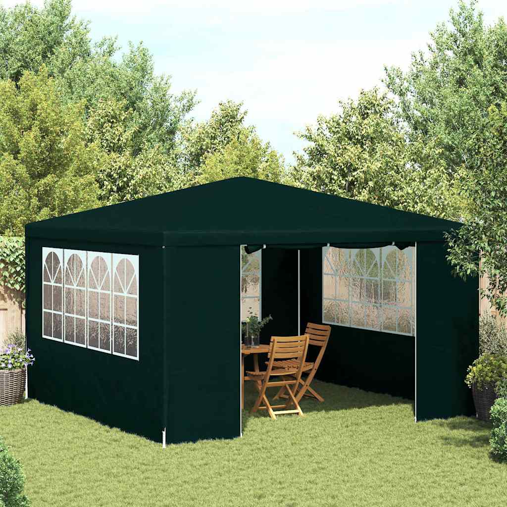 Partytent met zijwanden professioneel 90 g/m² 4x4 m groen
