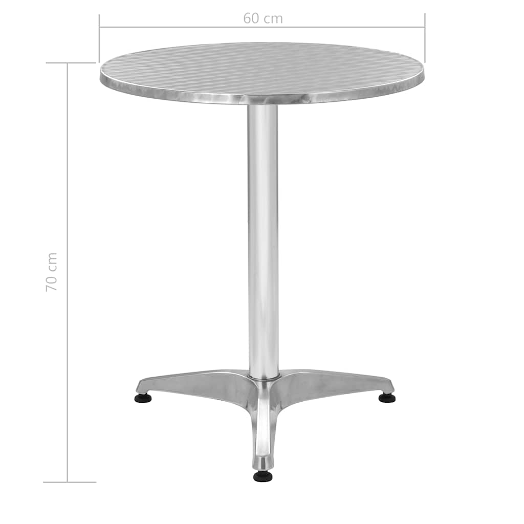 5-delige Tuinset aluminium zilverkleurig – afbeelding 10