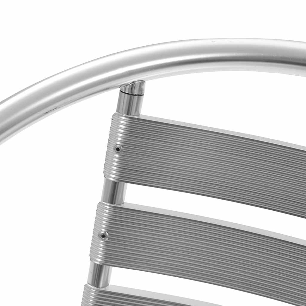 5-delige Tuinset aluminium zilverkleurig – afbeelding 6