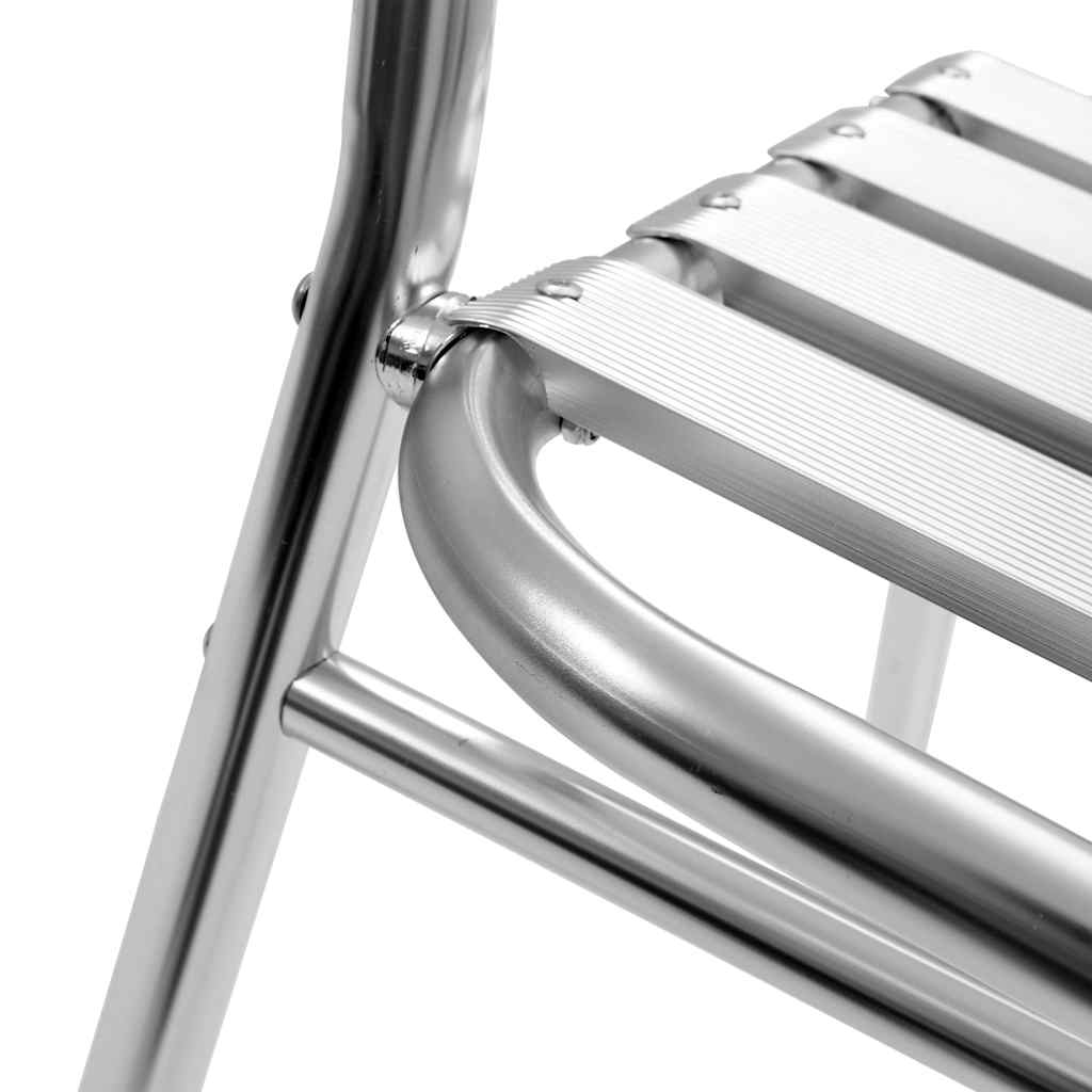 5-delige Tuinset aluminium zilverkleurig – afbeelding 7