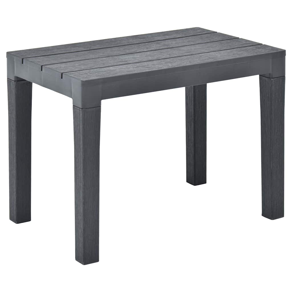 Tuintafel met 2 banken kunststof antraciet – afbeelding 6