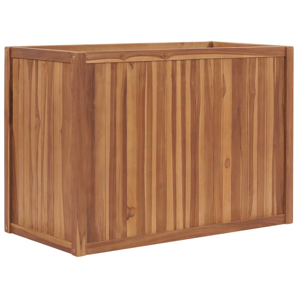 Plantenbak verhoogd 100x50x70 cm massief teakhout – afbeelding 1