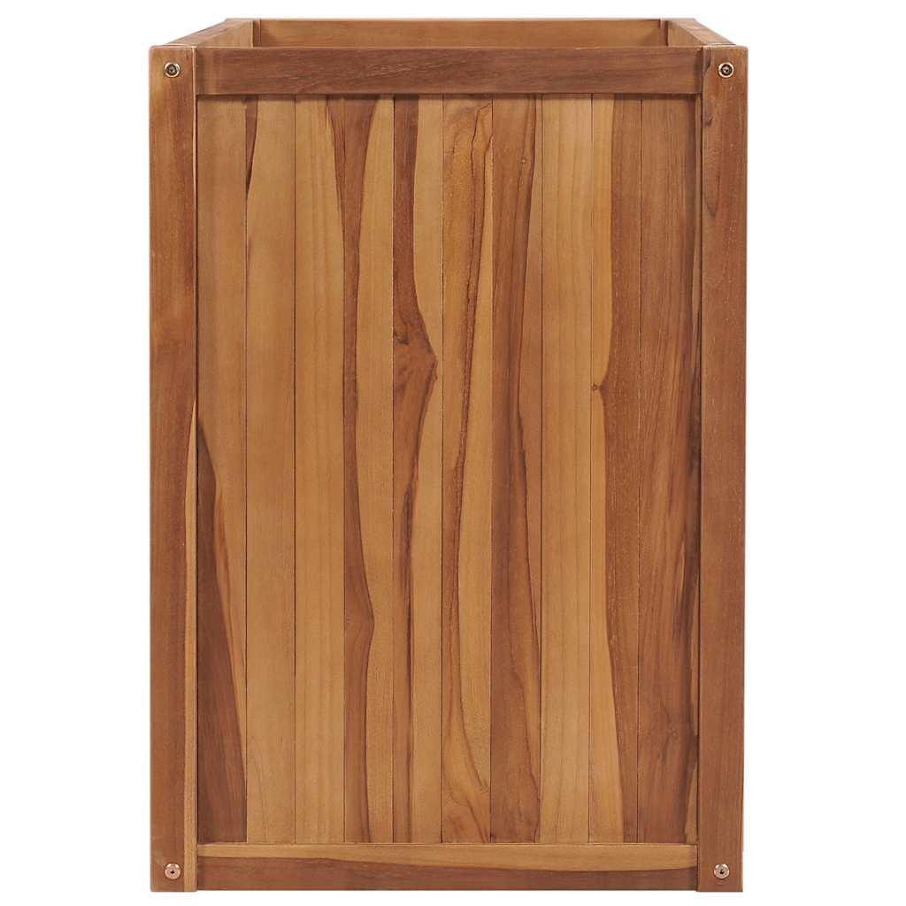 Plantenbak verhoogd 100x50x70 cm massief teakhout – afbeelding 3