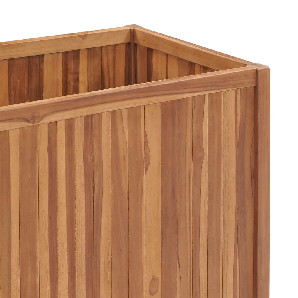 Plantenbak verhoogd 100x50x70 cm massief teakhout – afbeelding 5