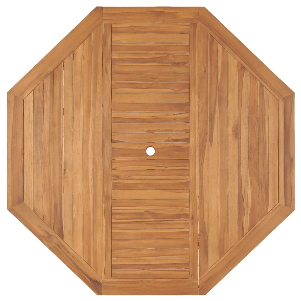 Tuintafel 150x150x75 cm massief teakhout – afbeelding 4