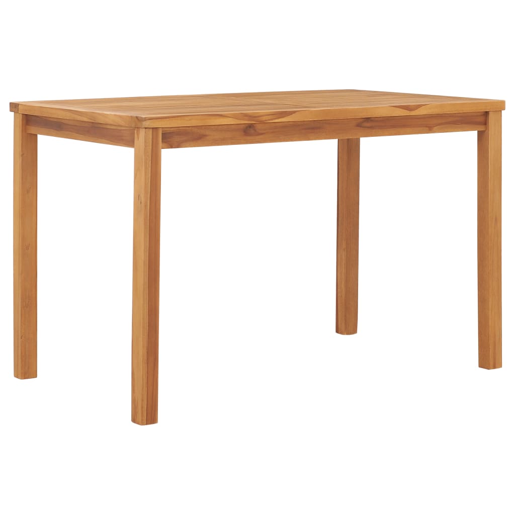Tuintafel 120x70x77 cm massief teakhout – afbeelding 1