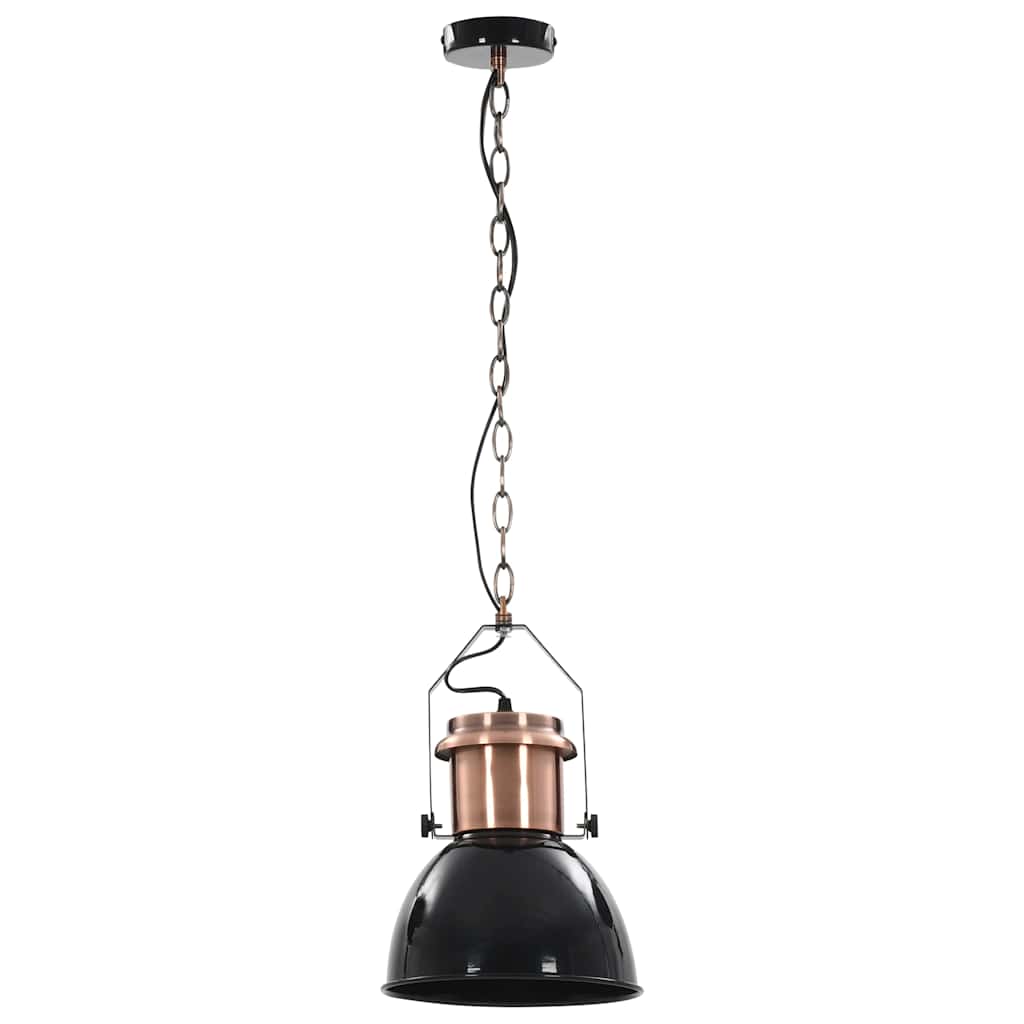 Plafondlampen 2 st rond E27 zwart – afbeelding 5