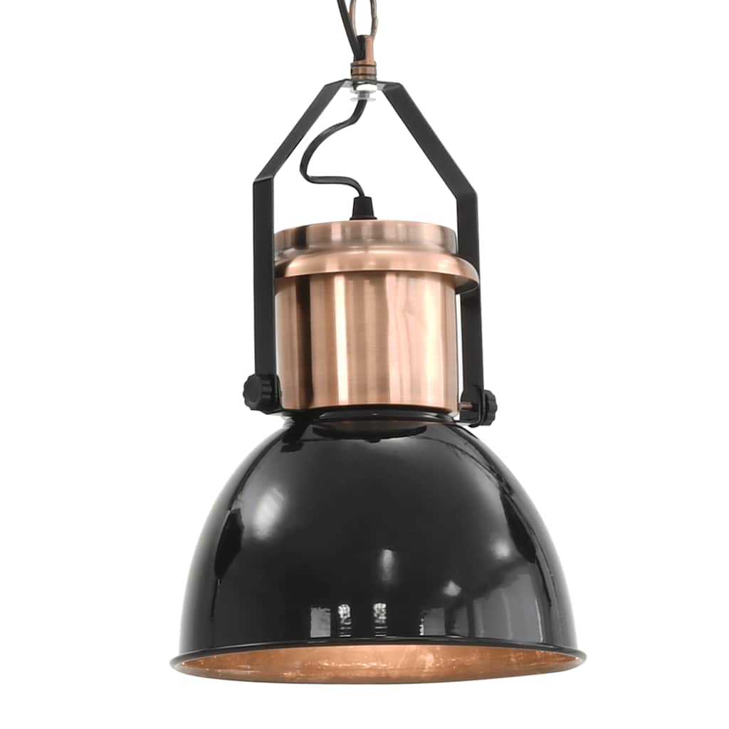 Plafondlampen 2 st rond E27 zwart – afbeelding 8