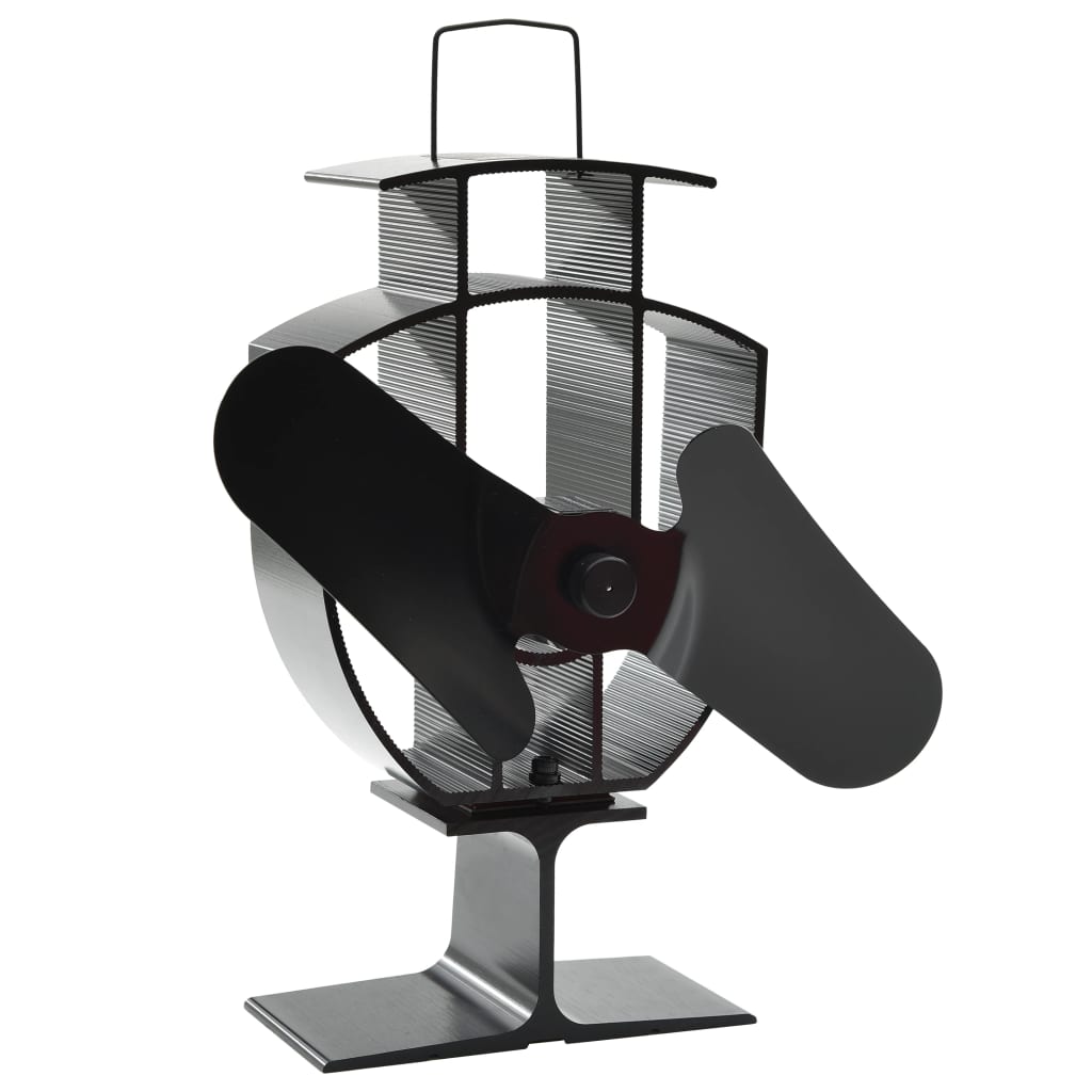 Kachelventilator met 2 vinnen zwart – afbeelding 2