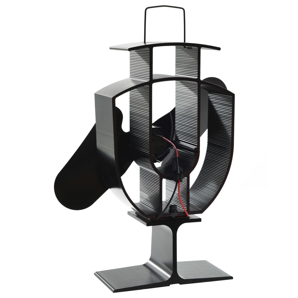 Kachelventilator met 2 vinnen zwart – afbeelding 3