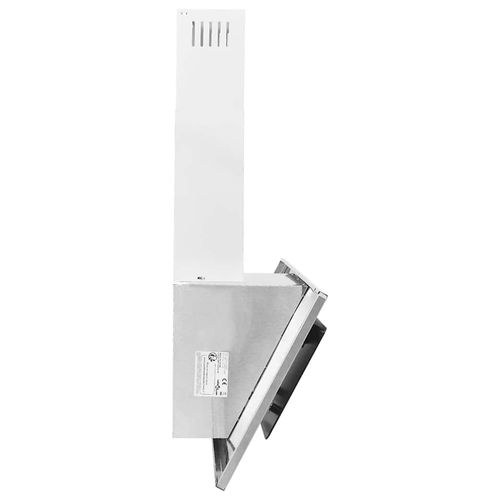 Wandafzuigkap 90 cm roestvrij staal gehard glas zilverkleurig – afbeelding 5