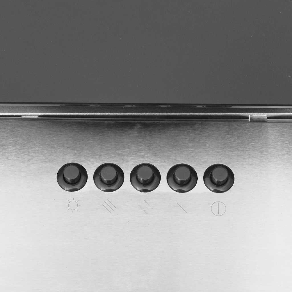 Wandafzuigkap 90 cm roestvrij staal gehard glas zilverkleurig – afbeelding 7