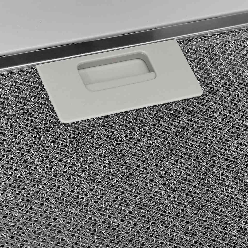 Wandafzuigkap 60 cm staal en gehard glas wit – afbeelding 8