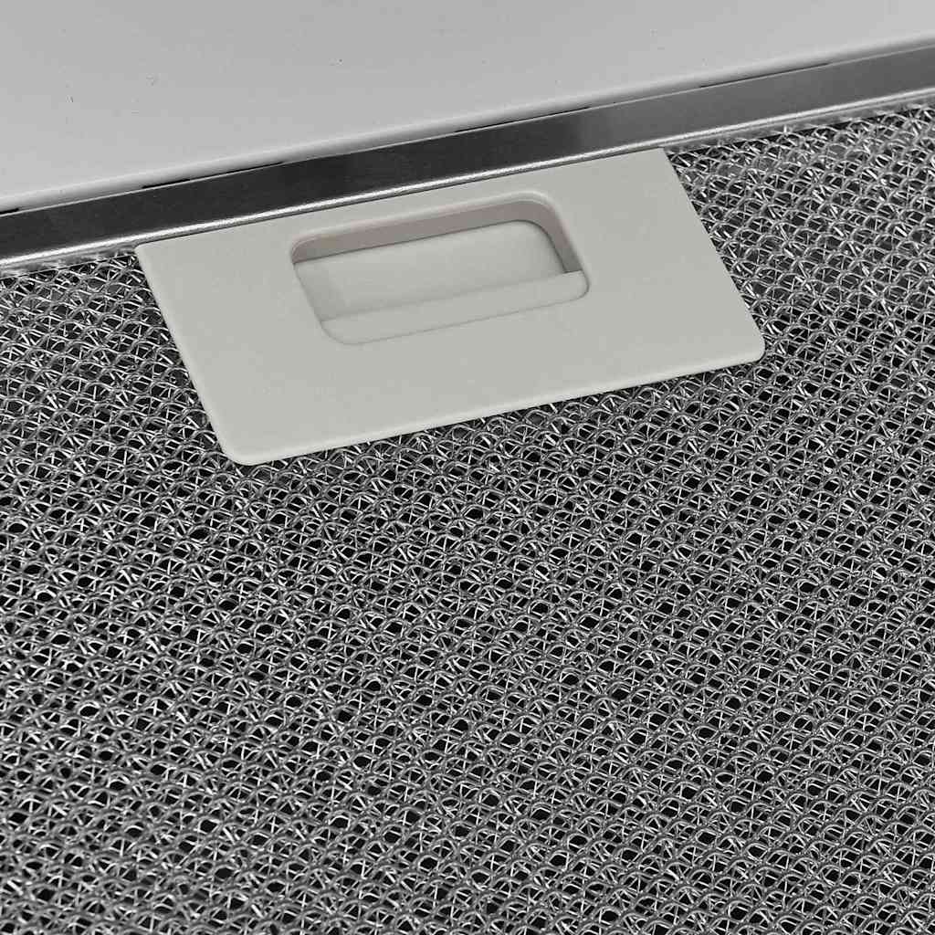 Wandafzuigkap 90 cm staal en gehard glas wit – afbeelding 9