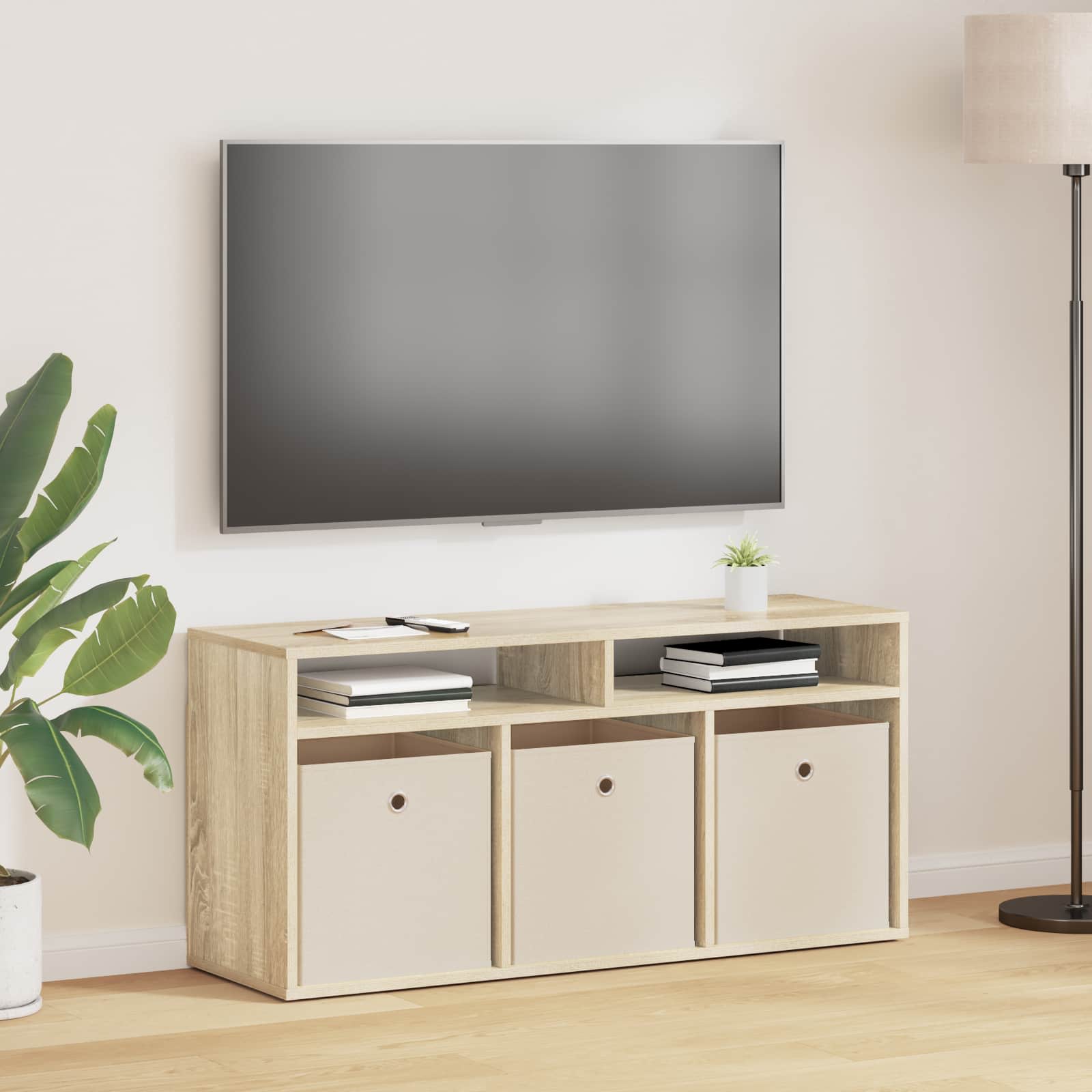 Laagkast met lade Sonoma Eiken 102 x 32 x 48,5 cm – afbeelding 1