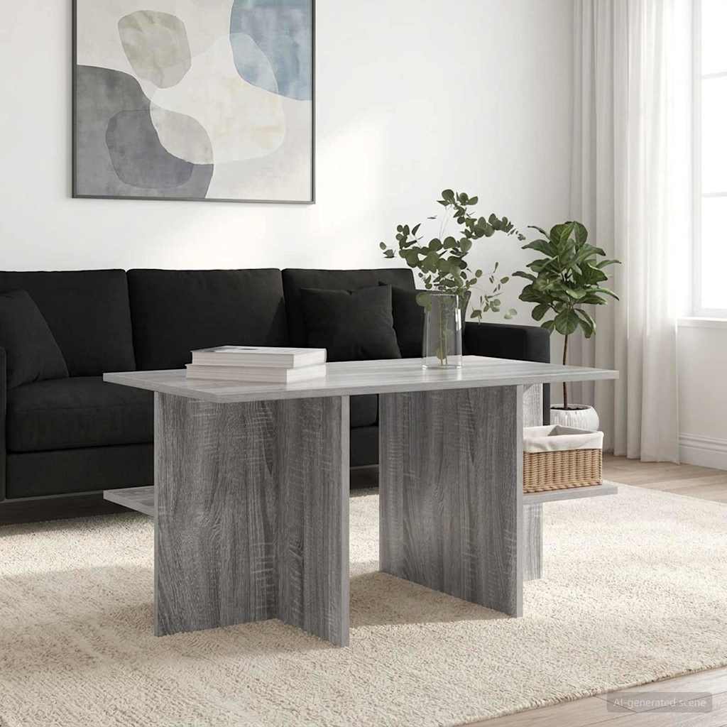 Salontafel Grijs sonoma 87 x 50 x 45 cm Geconstrueerd hout