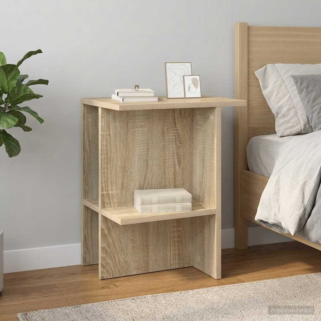 Salontafel Sonoma Eiken 40 x 30 x 49 cm Bewerkt hout – afbeelding 1
