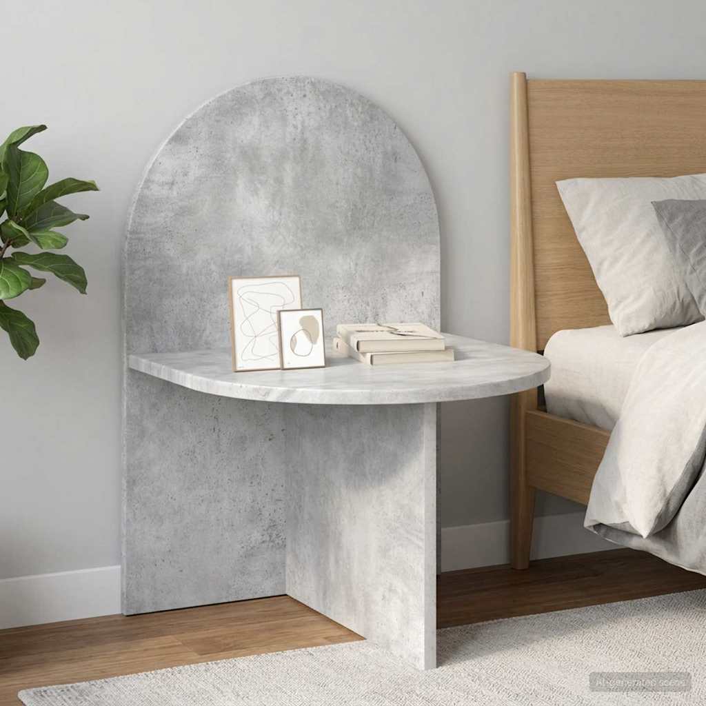 Nachtkastje 2 pcs Betongrijs 48 x 49 x 65 cm Geconstrueerd hout