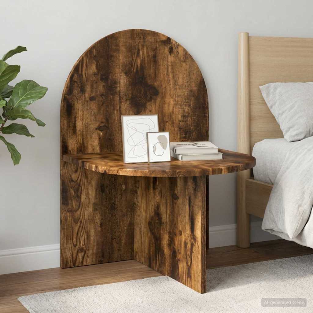Nachtkastje 2 pcs Gerookt eiken 48 x 49 x 65 cm