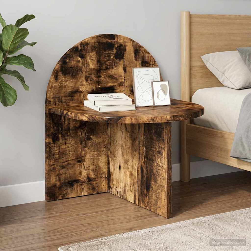 Nachtkastje 2 pcs Gerookt eiken 40 x 35,5 x 45,5 cm