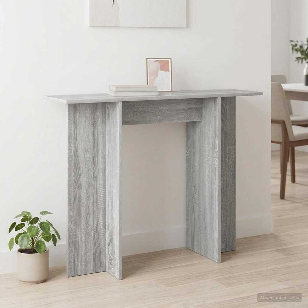 Wandtafel Grijs sonoma 100 x 30 x 75 cm Geconstrueerd hout