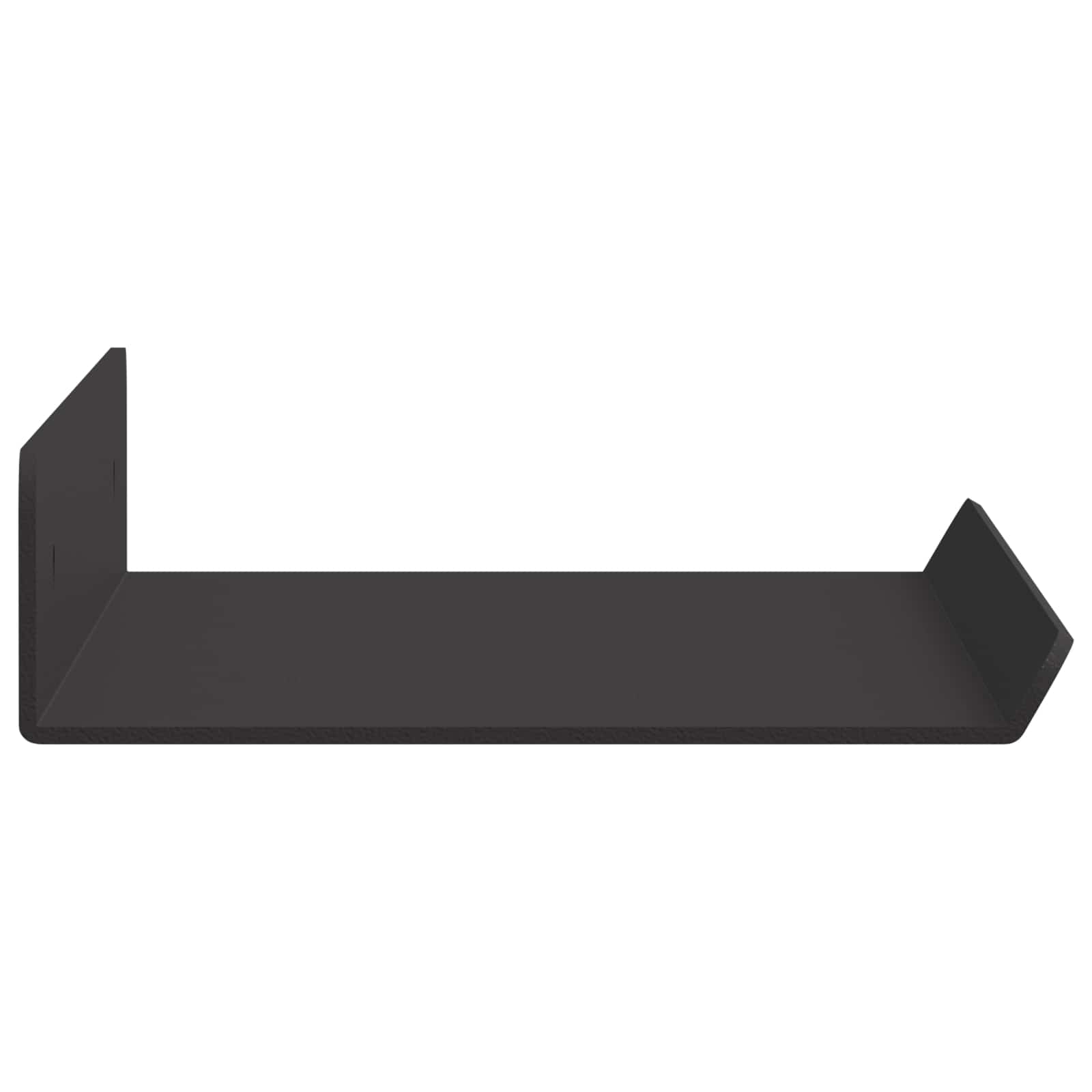 Drijvende plank 2 pcs Zwart 30 x 9 x 2,5 cm Staal – afbeelding 6