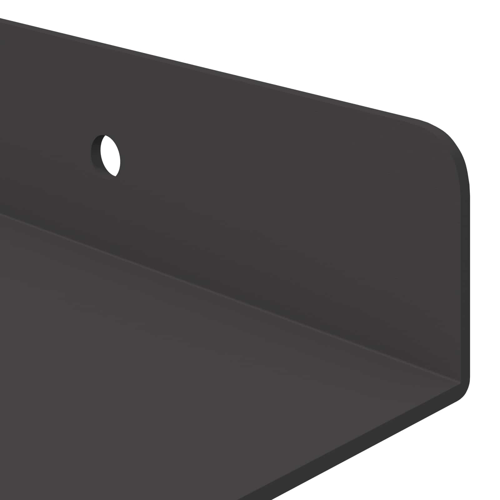Drijvende plank 2 pcs Zwart 30 x 9 x 2,5 cm Staal – afbeelding 8